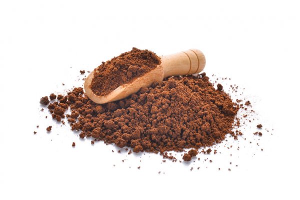 coffee powder in scoop